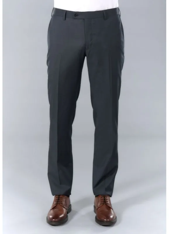 jerem Pantalon de costume lavable en fil à fil bi-stretch de laine mélangée- Pantalons Costume Bleu | Costume Lavable En Machine
