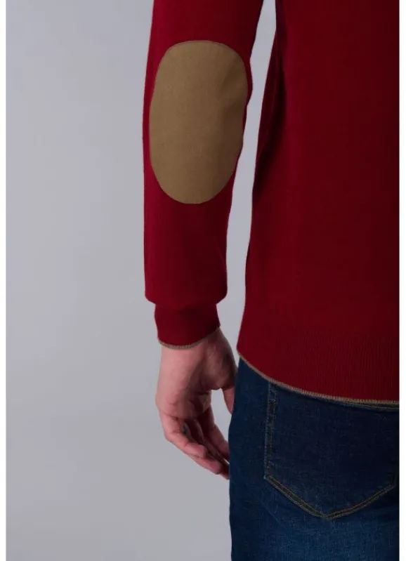 jerem Pull col V coton en coton et cachemire Corki- Pull Col V